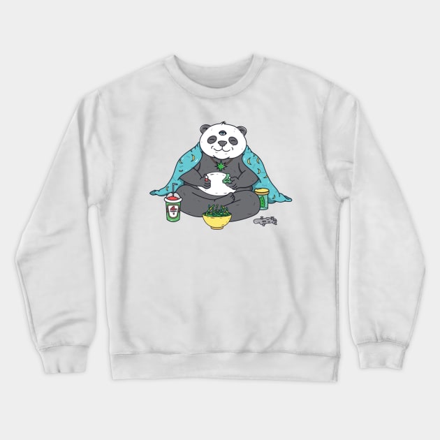 Meditating Panda Crewneck Sweatshirt by MedicalPandas